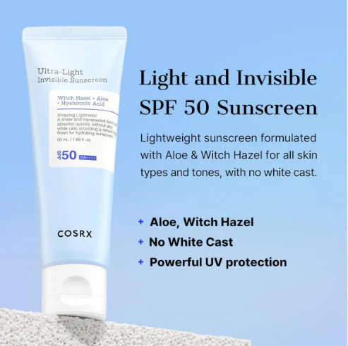 COSRX Ultra-Light Invisible Sunscreen SPF50+/PA++++