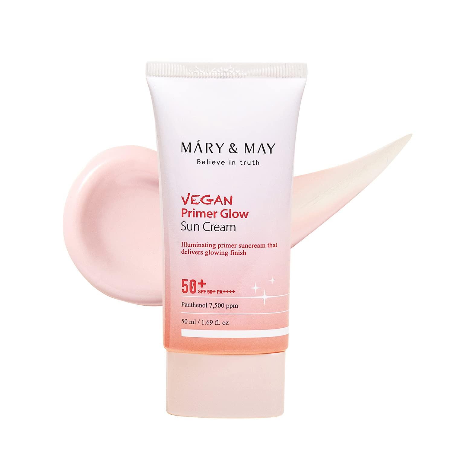 Mary&amp;May - Vegan Primer Glow Sun Cream SPF50+/PA++++