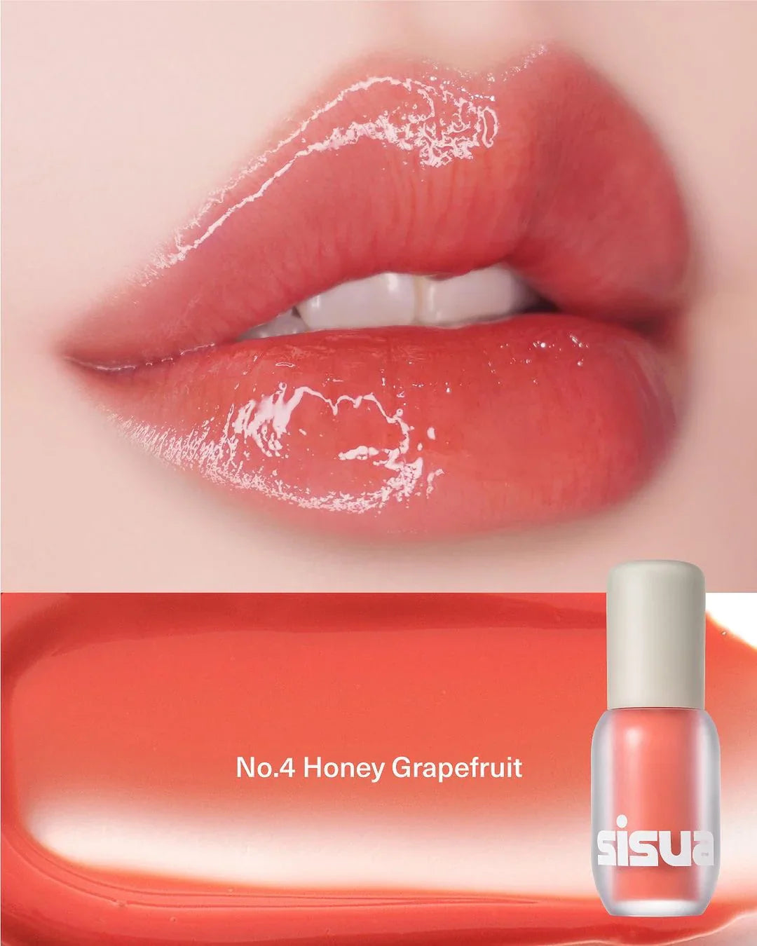 Unleashia Sisua Popcorn Syrup Lip Plumper - No.4 Honey Grapefruit