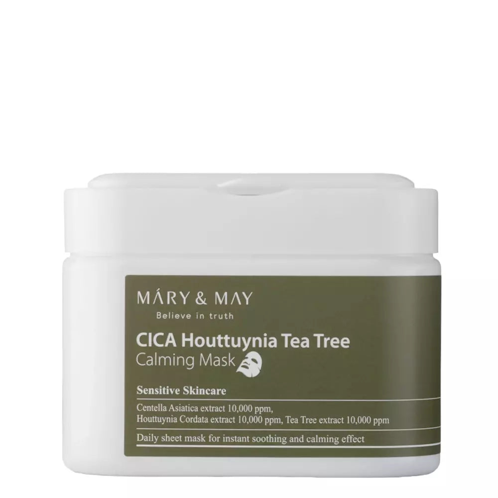 Mary&May Cica Houttuynia Tea Tree Calming Mask 30pcs