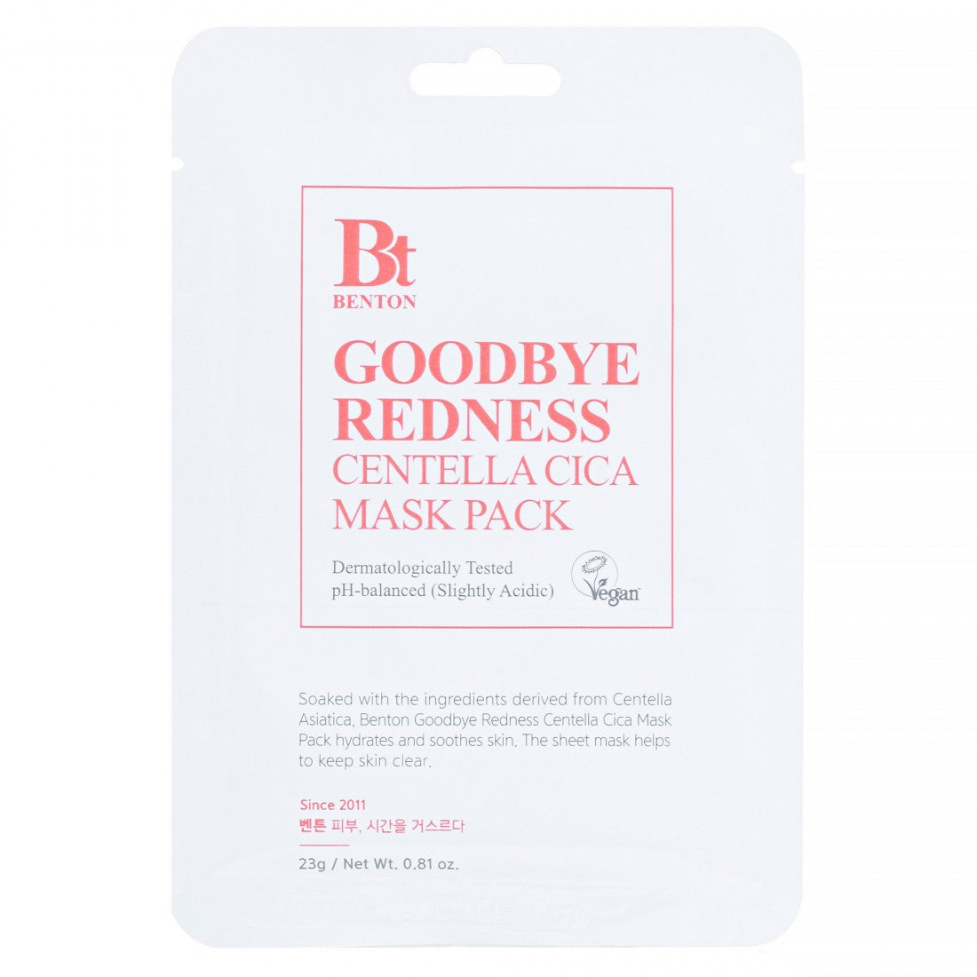 BENTON Goodbye Redness Centella Mask Pack