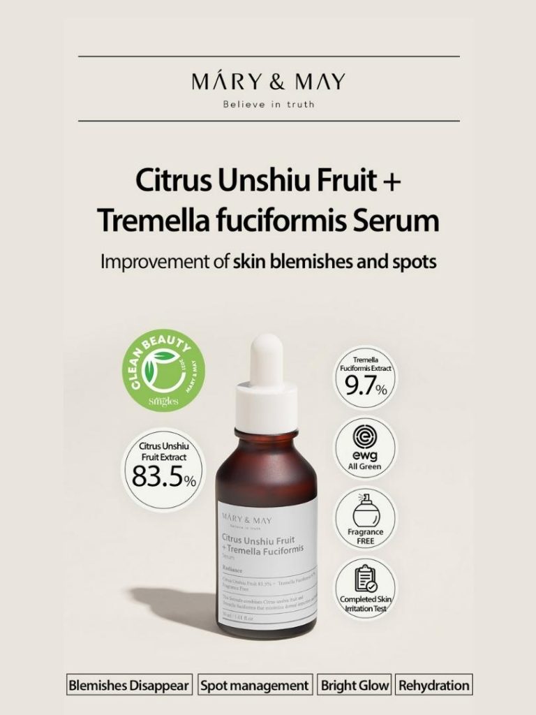 MARY&MAY Citrus Unshiu + Tremella Fuciformis Serum